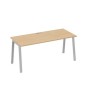 А4 С3 016 НД (Натуральный дуб/Серый) Стол письменный на металлокаркасе TRE