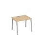 А4 С3 022 НД (Натуральный дуб/Серый) Стол письменный на металлокаркасе TRE
