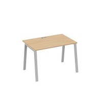 А4 С3 023 НД (Натуральный дуб/Серый) Стол письменный на металлокаркасе TRE