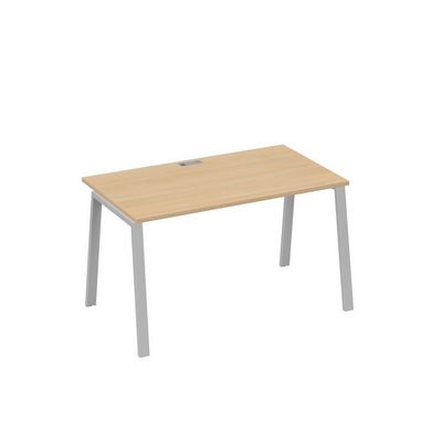 А4 С3 024 НД (Натуральный дуб/Серый) Стол письменный на металлокаркасе TRE