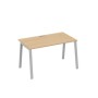 А4 С3 024 НД (Натуральный дуб/Серый) Стол письменный на металлокаркасе TRE