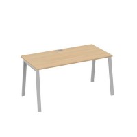 А4 С3 025 НД (Натуральный дуб/Серый) Стол письменный на металлокаркасе TRE