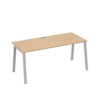 А4 С3 026 НД (Натуральный дуб/Серый) Стол письменный на металлокаркасе TRE