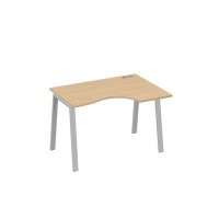 А4 С3 042 НД (Натуральный дуб/Серый) Стол эргономичный правый "Классика" на металлокаркасе TRE