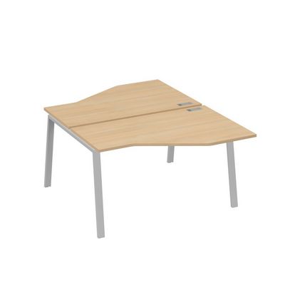 А4 С3 188 НД (Натуральный дуб/Серый) Рабочая станция опоры TRE со столами Техно 2х160