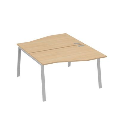 А4 С3 190 НД (Натуральный дуб/Серый) Рабочая станция каркас TRE столы 2х140 Техно