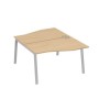 А4 С3 190 НД (Натуральный дуб/Серый) Рабочая станция каркас TRE столы 2х140 Техно