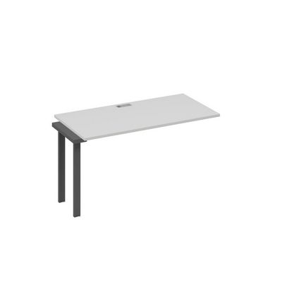 А4 А3 014-1 СЕ (Серый/Антрацит) Секция стола 140 рабочей станции на каркасе TRE