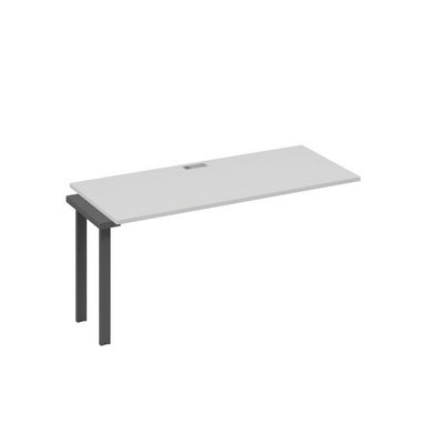 А4 А3 015-1 СЕ (Серый/Антрацит) Секция стола 160 рабочей станции на каркасе TRE