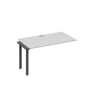 А4 А3 024-1 СЕ (Серый/Антрацит) Секция стола 140 рабочей станции на каркасе TRE