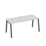 А4 А3 026 СЕ (Серый/Антрацит) Стол письменный на металлокаркасе TRE