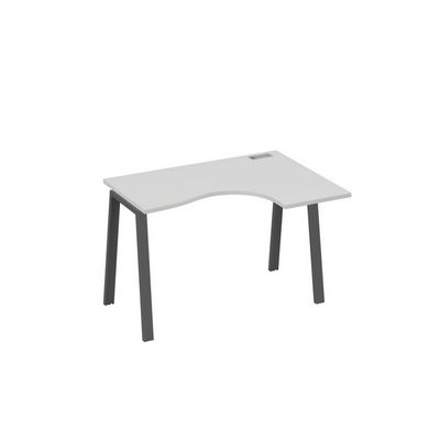А4 А3 032 СЕ (Серый/Антрацит) Стол эргономичный правый "Классика" на металлокаркасе TRE