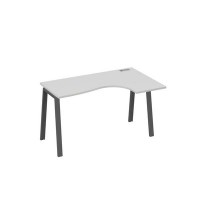 А4 А3 034 СЕ (Серый/Антрацит) Стол эргономичный правый "Классика" на металлокаркасе TRE