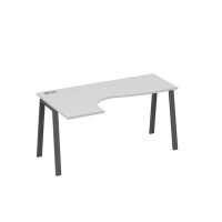 А4 А3 035 СЕ (Серый/Антрацит) Стол эргономичный левый "Классика" на металлокаркасе TRE
