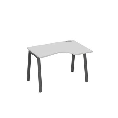 А4 А3 042 СЕ (Серый/Антрацит) Стол эргономичный правый "Классика" на металлокаркасе TRE