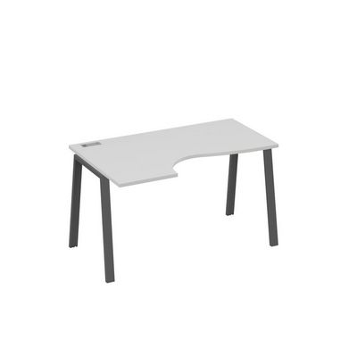 А4 А3 043 СЕ (Серый/Антрацит) Стол эргономичный левый "Классика" на металлокаркасе TRE