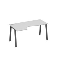 А4 А3 045 СЕ (Серый/Антрацит) Стол эргономичный левый "Классика" на металлокаркасе TRE