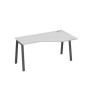 А4 А3 056 СЕ (Серый/Антрацит) Стол эргономичный правый "Техно" на металлокаркасе TRE