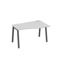 А4 А3 064 СЕ (Серый/Антрацит) Стол эргономичный правый "Техно" на металлокаркасе TRE