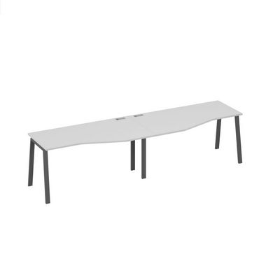 А4 А3 065-2 СЕ (Серый/Антрацит) Рабочая станция опоры TRE столы 2х160 со столами Техно