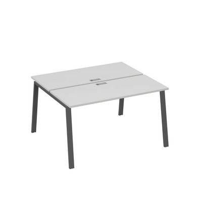 А4 А3 171 СЕ (Серый/Антрацит) Рабочая станция на каркасе TRE столы 2х140