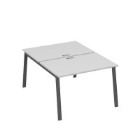 А4 А3 176 СЕ (Серый/Антрацит) Рабочая станция на каркасе TRE столы 2х120