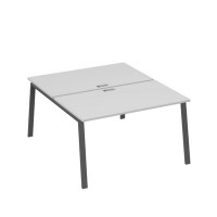 А4 А3 177 СЕ (Серый/Антрацит) Рабочая станция на каркасе TRE столы 2х140