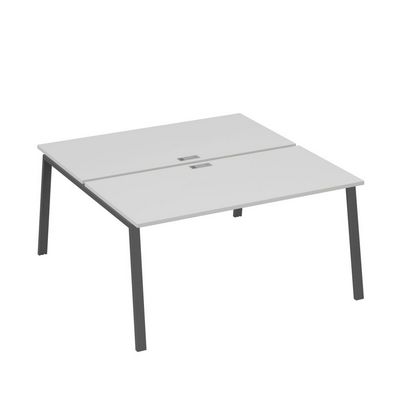 А4 А3 178 СЕ (Серый/Антрацит) Рабочая станция на каркасе TRE столы 2х160