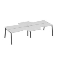 А4 А3 182-2 СЕ (Серый/Антрацит) Рабочая станция TRE столы 4х160 Классика