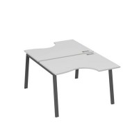 А4 А3 183 СЕ (Серый/Антрацит) Рабочая станция опоры TRE столы 2х120 Классика