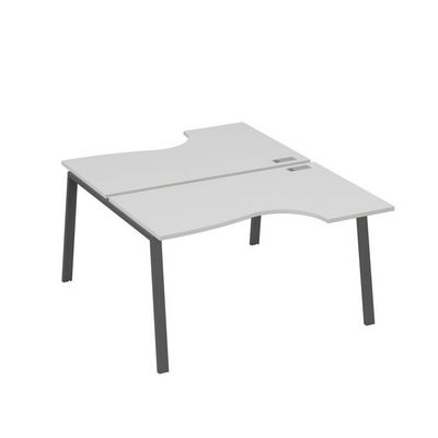 А4 А3 184 СЕ (Серый/Антрацит) Рабочая станция опоры TRE столы 2х140 Классика