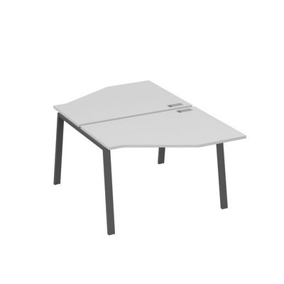 А4 А3 186 СЕ (Серый/Антрацит) Рабочая станция опоры TRE со столами Техно 2х120