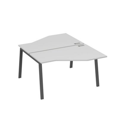 А4 А3 187 СЕ (Серый/Антрацит) Рабочая станция опоры TRE со столами Техно 2х140