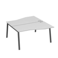 А4 А3 191 СЕ (Серый/Антрацит) Рабочая станция каркас TRE столы 2х160 Техно