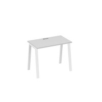 А4 Б3 002 СЕ (Серый/Белый) Стол письменный на металлокаркасе TRE