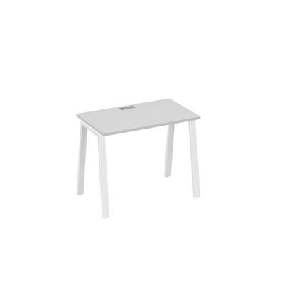 А4 Б3 002 СЕ (Серый/Белый) Стол письменный на металлокаркасе TRE