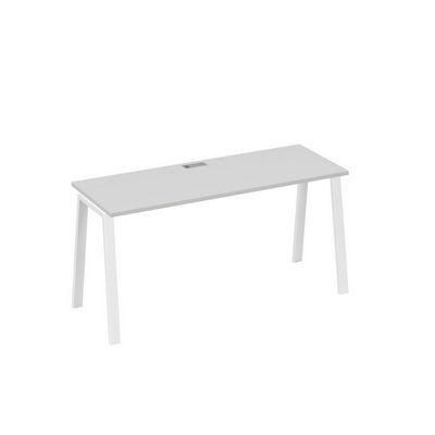 А4 Б3 005 СЕ (Серый/Белый) Стол письменный на металлокаркасе TRE