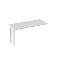 А4 Б3 015-1 СЕ (Серый/Белый) Секция стола 160 рабочей станции на каркасе TRE