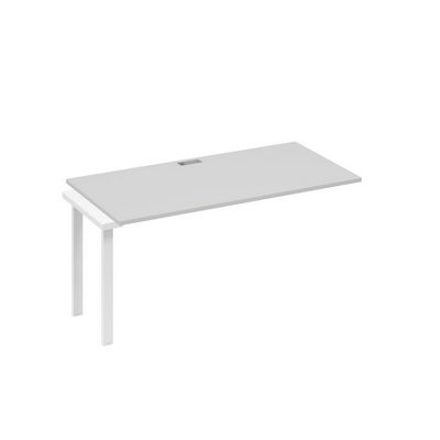 А4 Б3 025-1 СЕ (Серый/Белый) Секция стола 160 рабочей станции на каркасе TRE