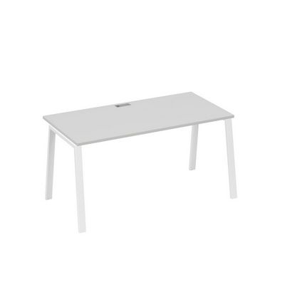 А4 Б3 025 СЕ (Серый/Белый) Стол письменный на металлокаркасе TRE