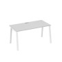 А4 Б3 025 СЕ (Серый/Белый) Стол письменный на металлокаркасе TRE