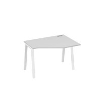 А4 Б3 052 СЕ (Серый/Белый) Стол эргономичный правый "Техно" на металлокаркасе TRE