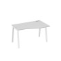 А4 Б3 064 СЕ (Серый/Белый) Стол эргономичный правый "Техно" на металлокаркасе TRE