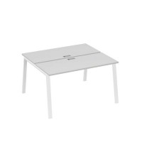 А4 Б3 171 СЕ (Серый/Белый) Рабочая станция на каркасе TRE столы 2х140