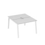 А4 Б3 173 СЕ (Серый/Белый) Рабочая станция на каркасе TRE столы 2х120
