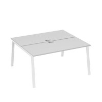 А4 Б3 175 СЕ (Серый/Белый) Рабочая станция на каркасе TRE столы 2х160