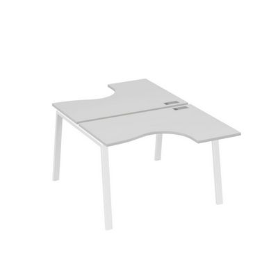 А4 Б3 180 СЕ (Серый/Белый) Рабочая станция опоры TRE столы 2х120 Классика