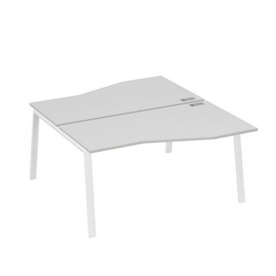 А4 Б3 191 СЕ (Серый/Белый) Рабочая станция каркас TRE столы 2х160 Техно