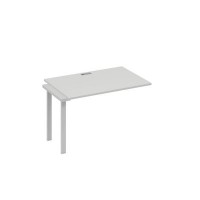 А4 С3 023-1 СЕ (Серый/Серый) Секция стола 120 рабочей станции на каркасе TRE