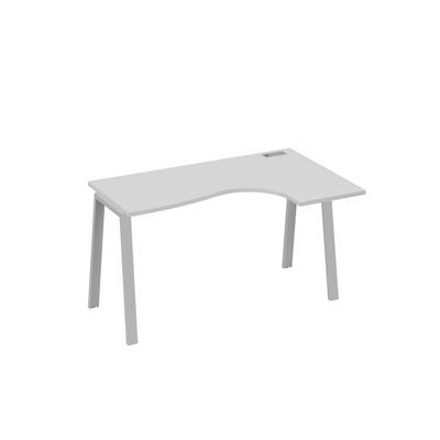 А4 С3 034 СЕ (Серый/Серый) Стол эргономичный правый "Классика" на металлокаркасе TRE